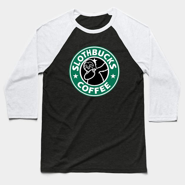 Slothbucks Baseball T-Shirt by Zorveechu